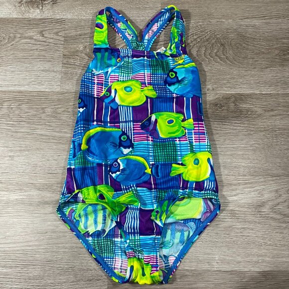 Speedo Girls Swimsuit Size 10 - Picture 3 of 12